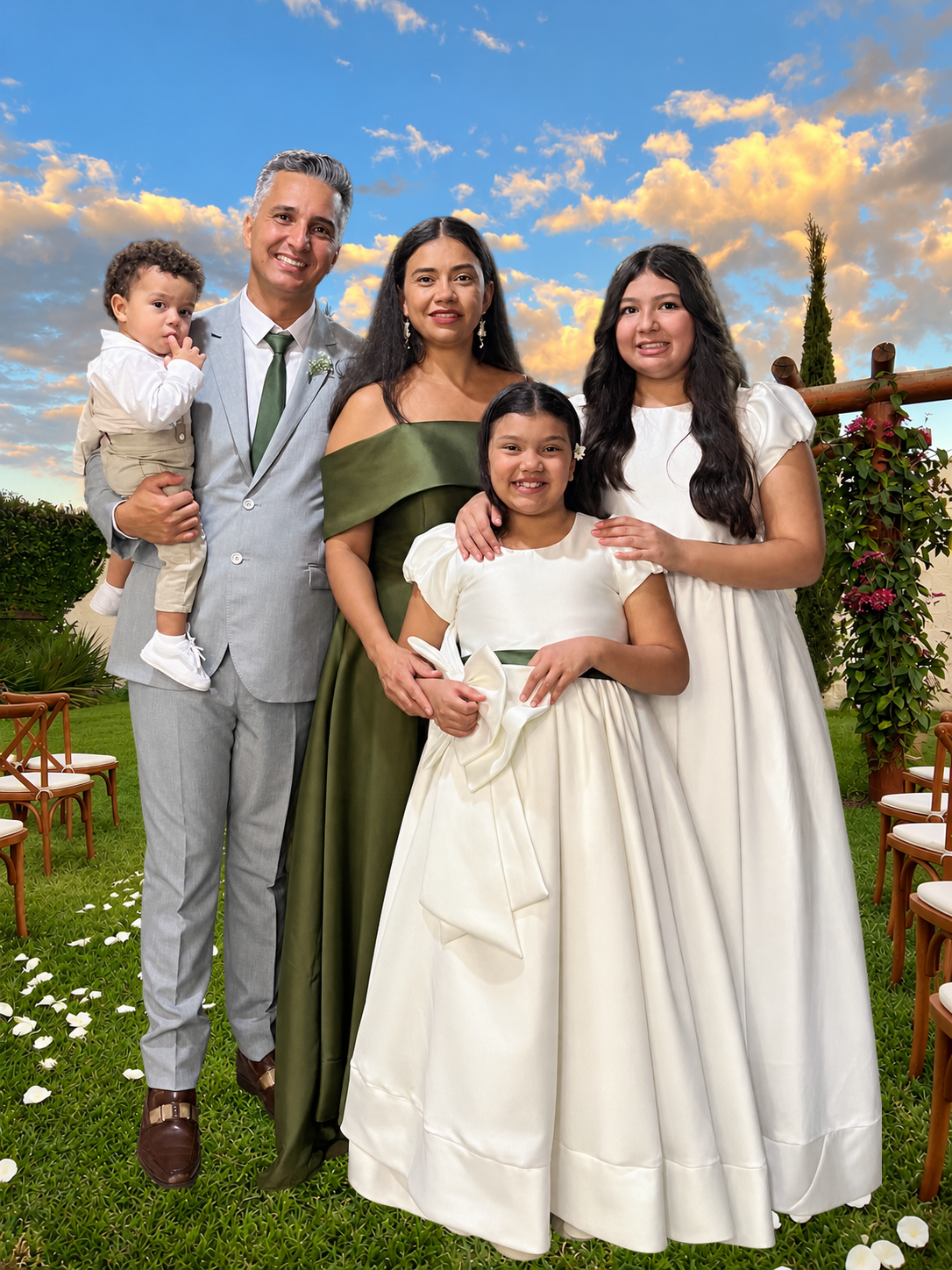Jonathas Matias com sua família